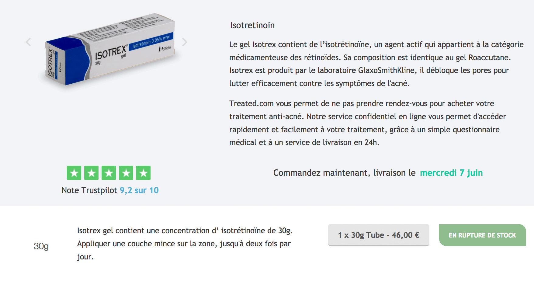 Roaccutane ordonnance en ligne