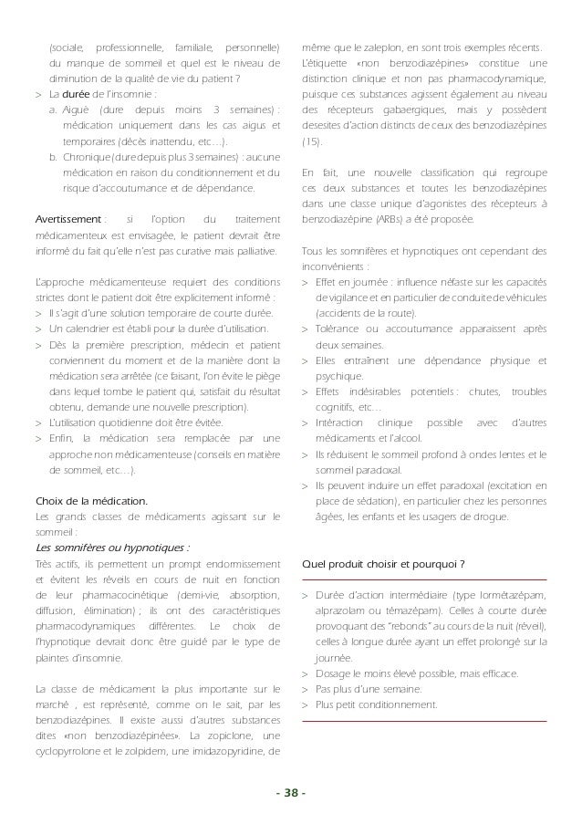 Ordre zaleplon