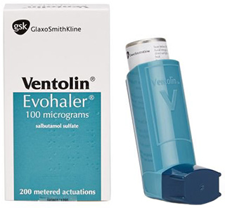 Ventolin aerosol prix