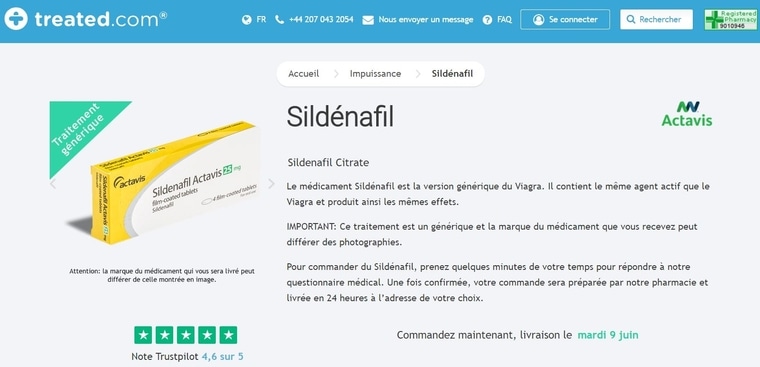 Commander du sildénafil en ligne