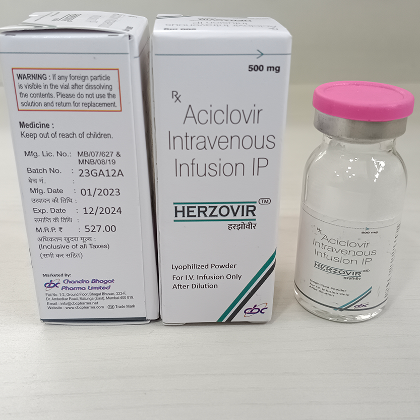 Aciclovir de 500mg