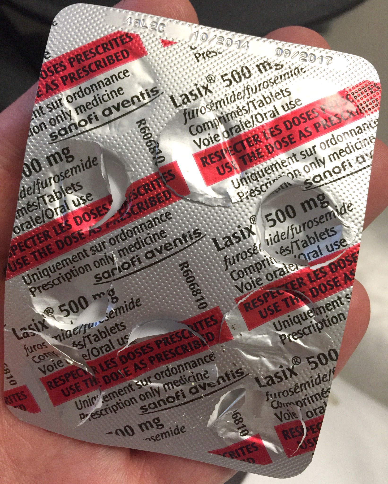 Furosemide 500 mg prix