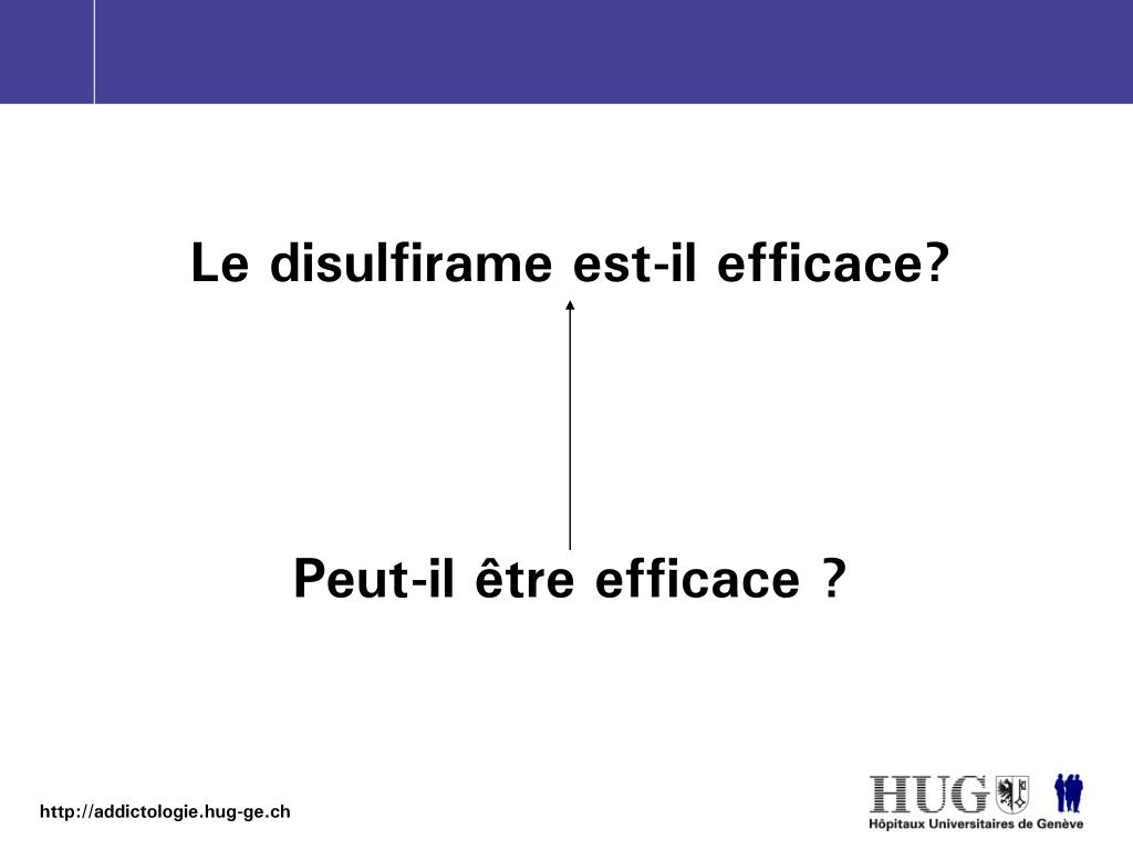 Coût du disulfirame