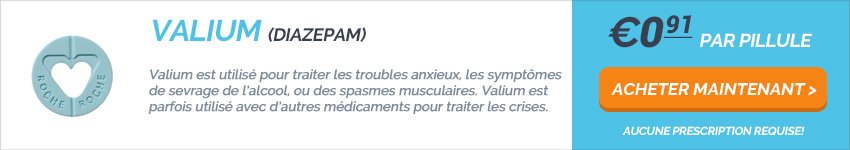 Acheter du valium générique