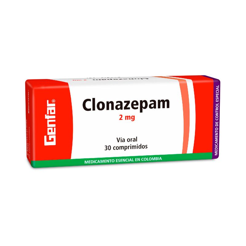 clonazepam de 2mg