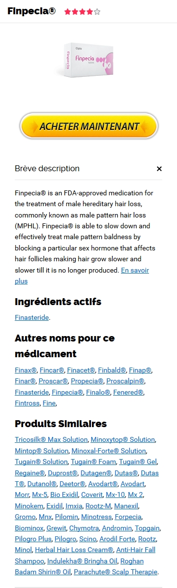 Finpecia acheter sans ordonnance
