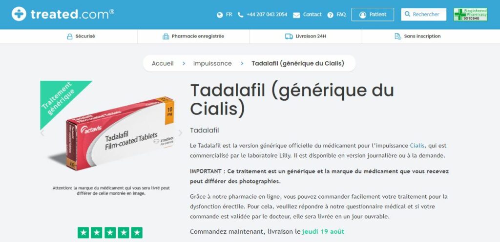 Tadalafil mylan 5 mg en ligne