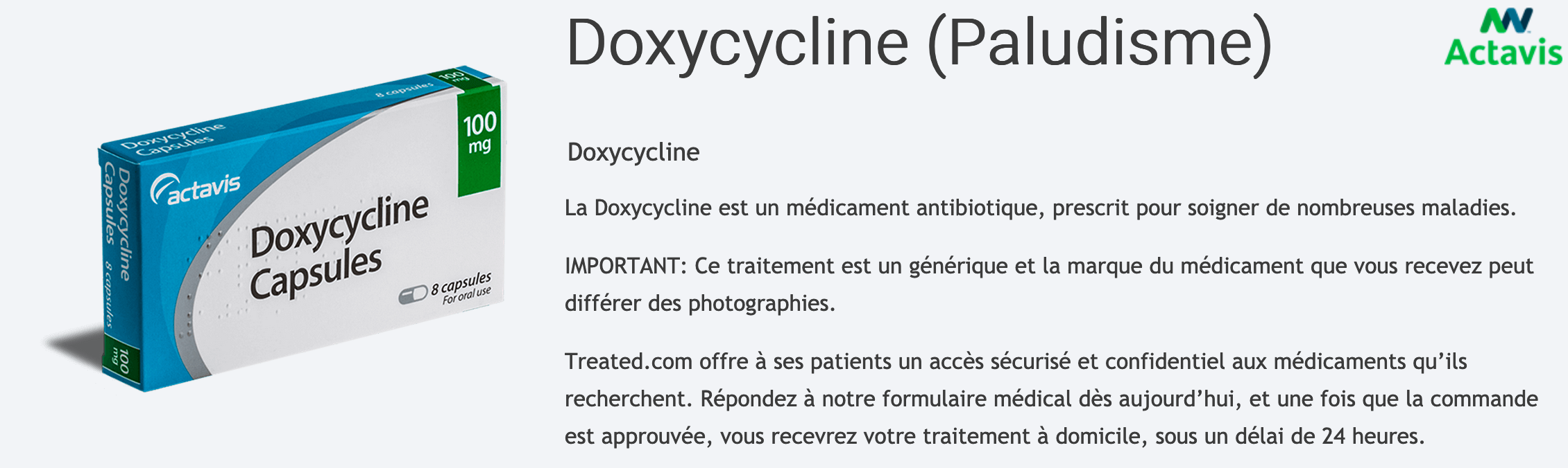 Doxycycline 100 Prix