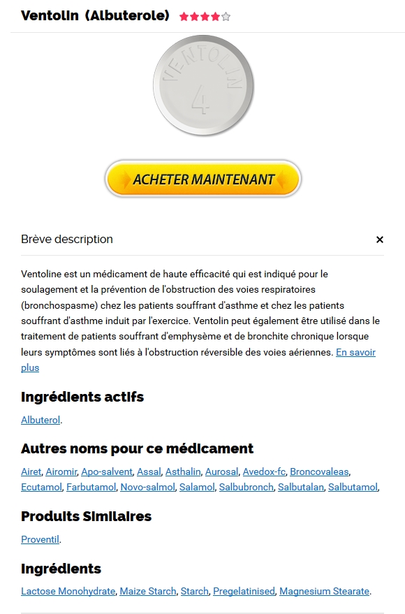 Coût du ventolin