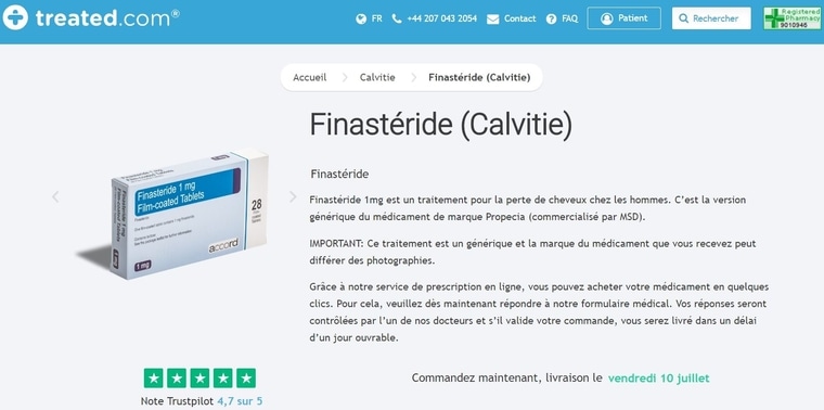Finastéride achat